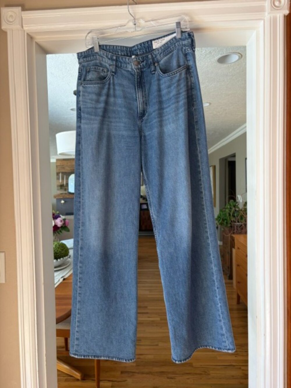 Rag & Bone Logan Featherweight Wide Leg Jeans - Picture 12 of 16